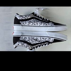 Black and White Patterned Shoes